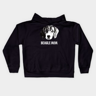 Beagle Mom Beagle Design Kids Hoodie